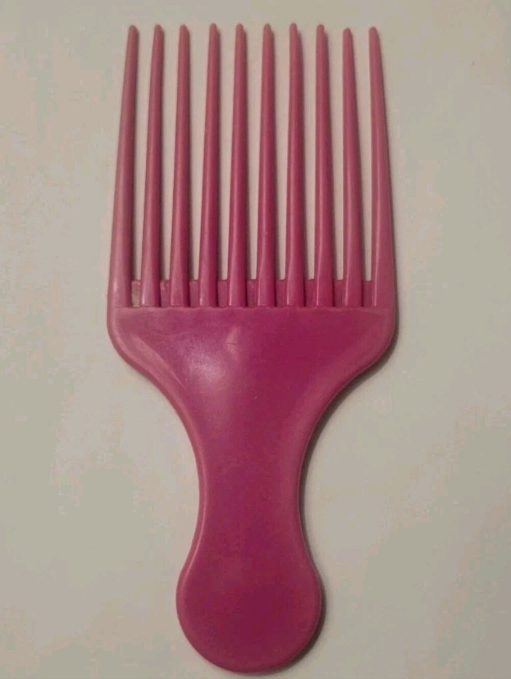 90s Vintage Goody Neon Pink Pick Hair Lift Comb Tool 5" USA Retro Styling Tool